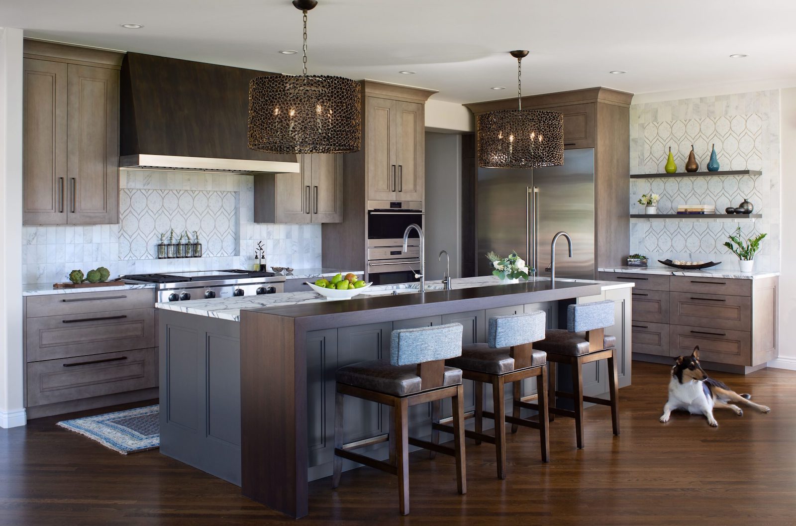 luxury kitchen with high end finishes